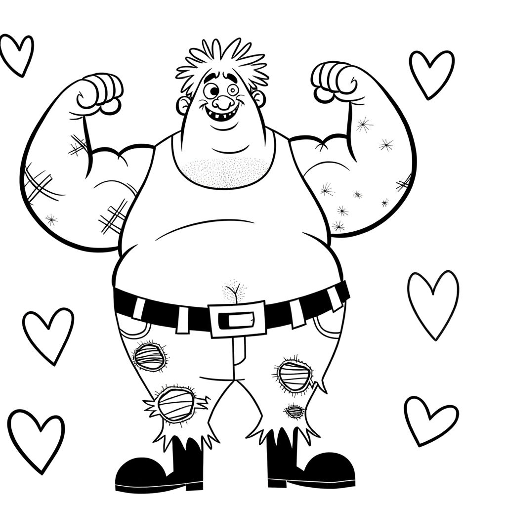 Coloriage Coloriage Héros Colossal gratuit à imprimer