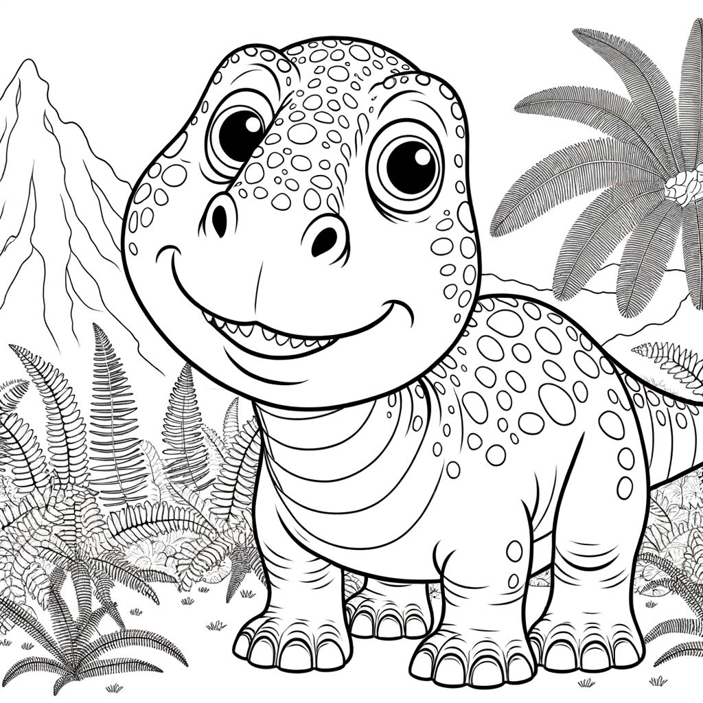 Coloriage Coloriage Pachycéphalosaure gratuit à imprimer
