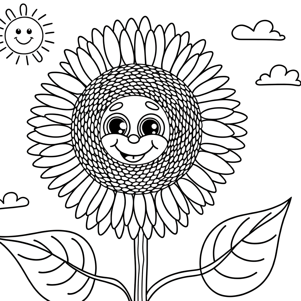 Coloriage Tournesol