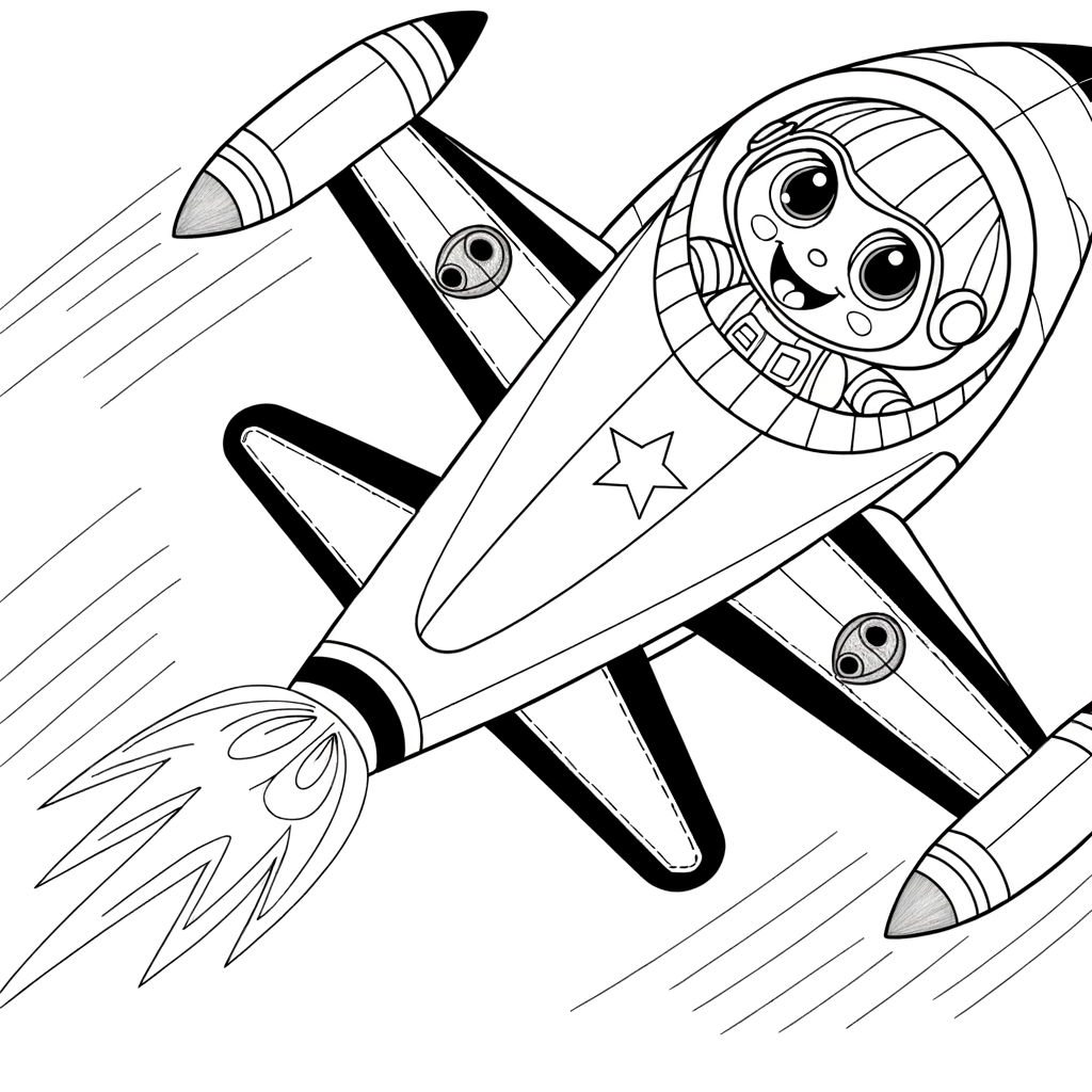 Coloriage Coloriage Avion de Chasse gratuit à imprimer