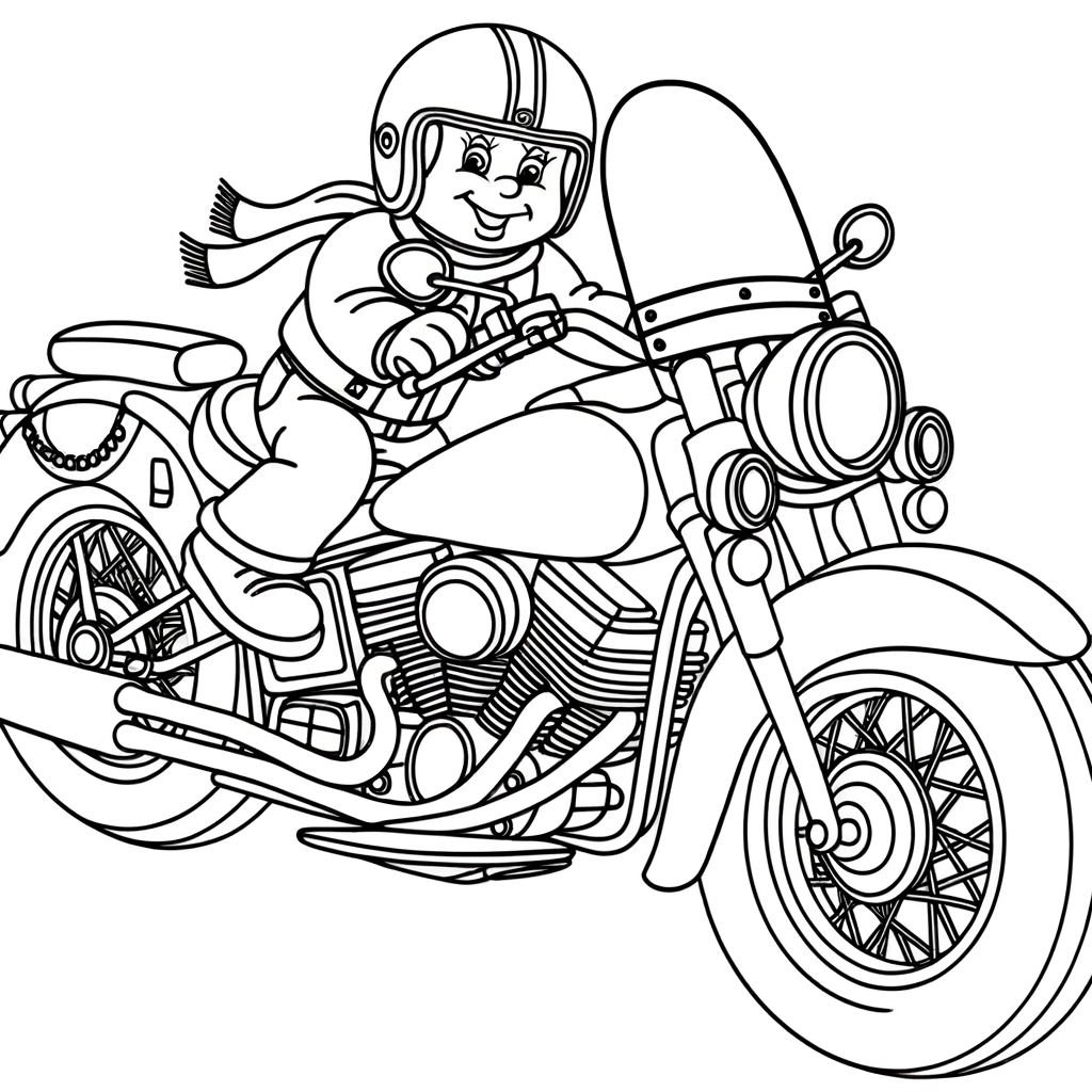 Coloriage Coloriage Moto gratuit à imprimer