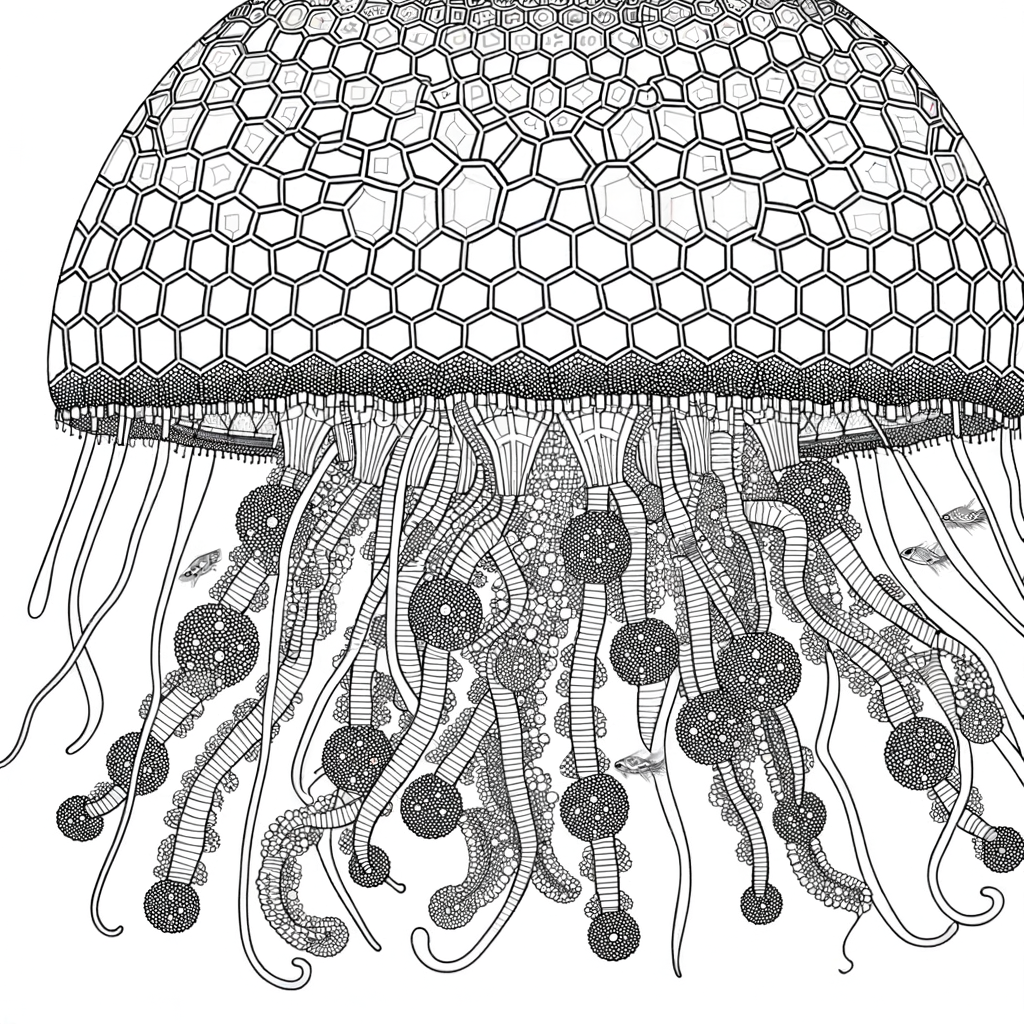 Coloriage Coloriage Méduse Fantastique gratuit à imprimer