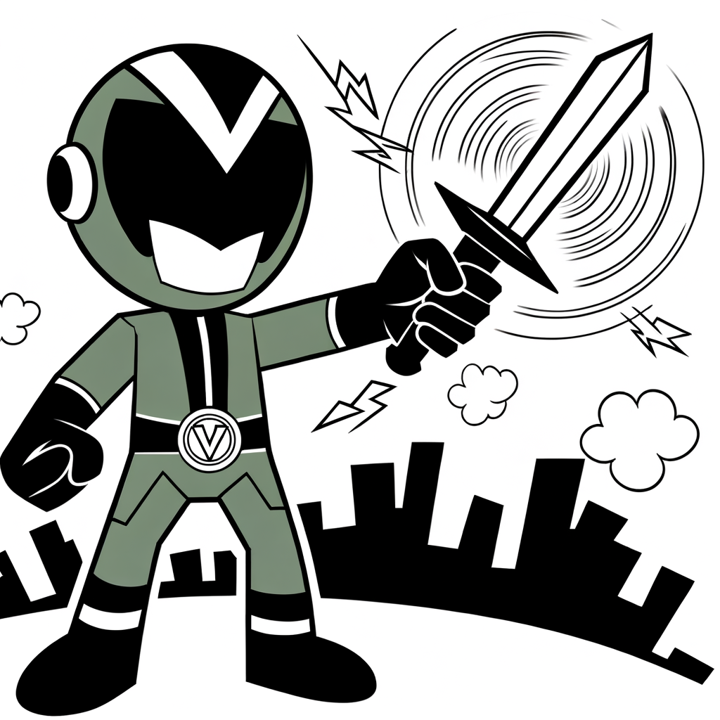 Coloriage Coloriage Ranger Vert gratuit à imprimer