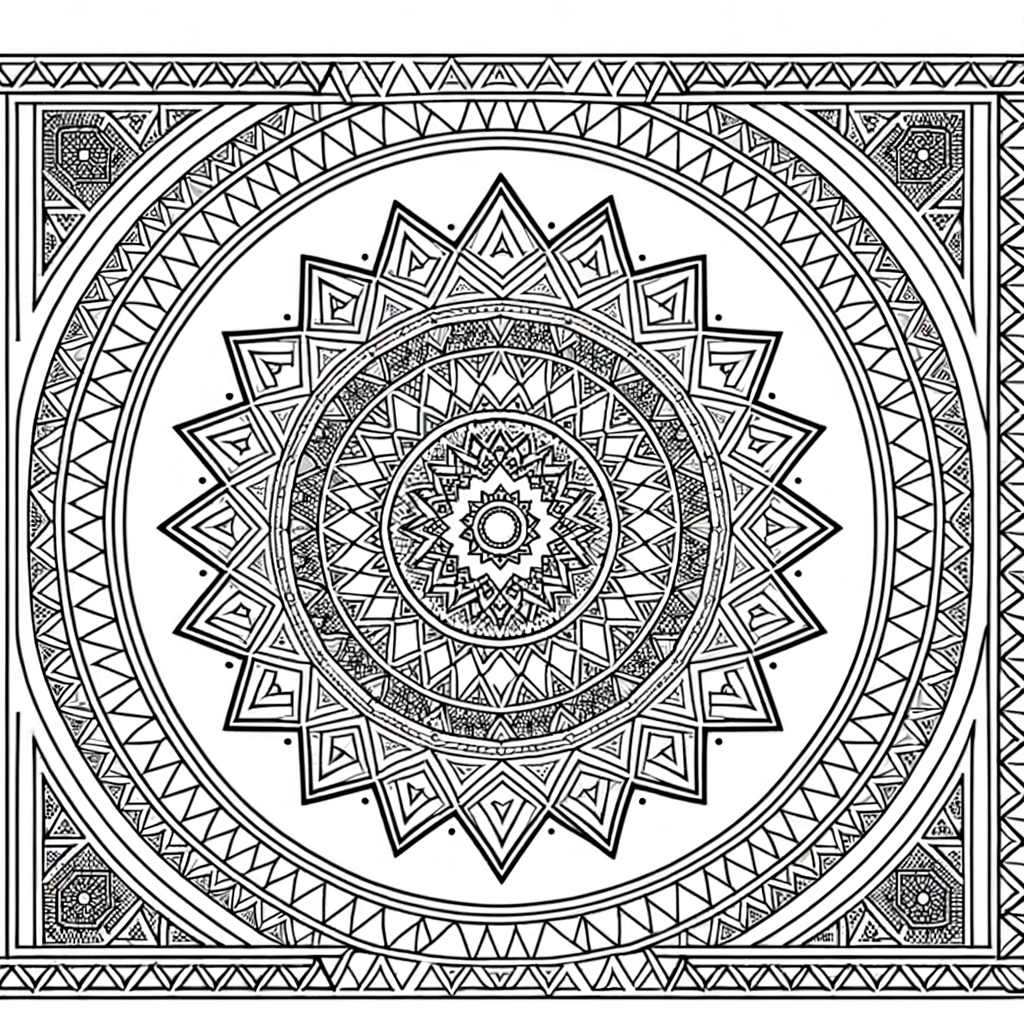 Coloriage Mandala Lotus gratuit à imprimer