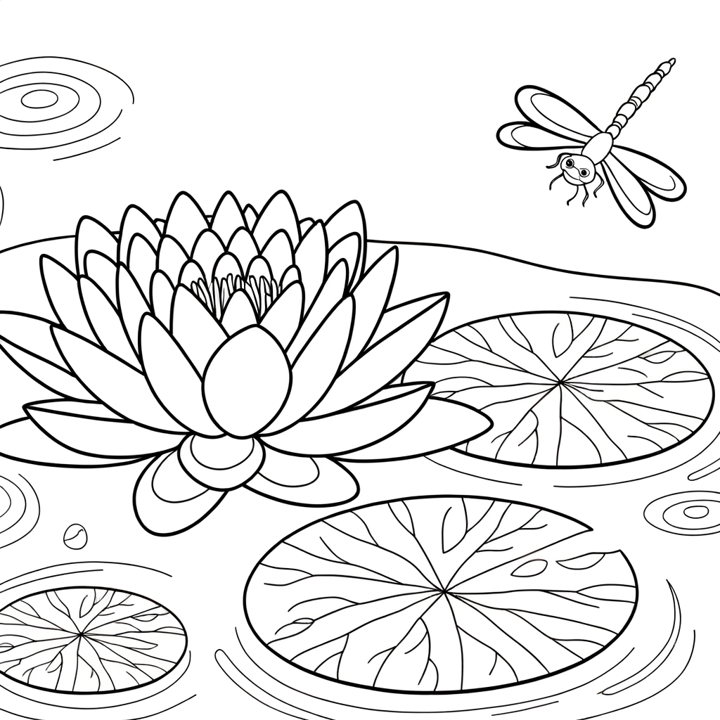 Coloriage Lotus