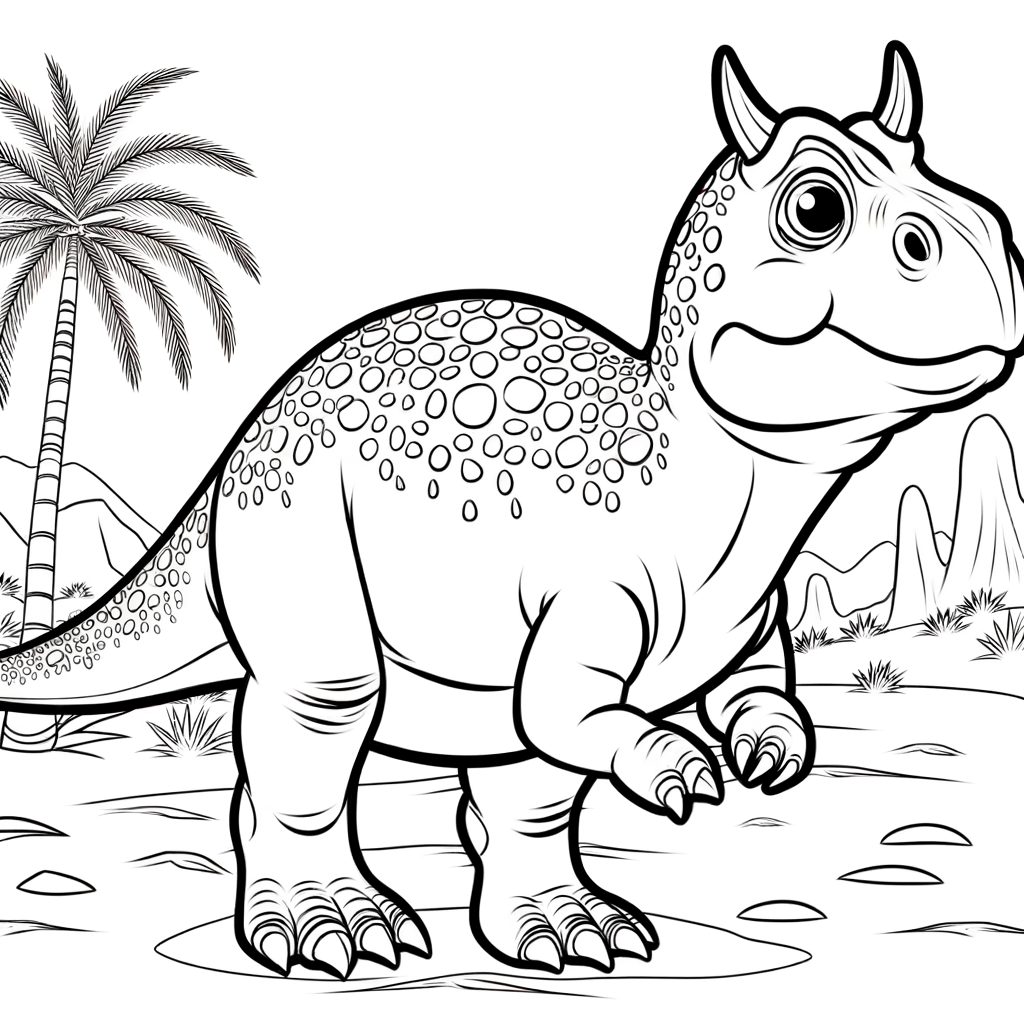 Coloriage Coloriage Carnotaurus gratuit à imprimer