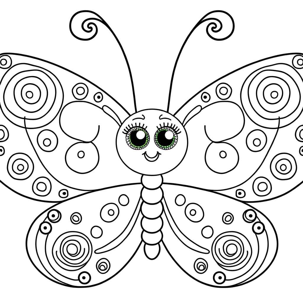 Coloriage Coloriage Papillon gratuit à imprimer