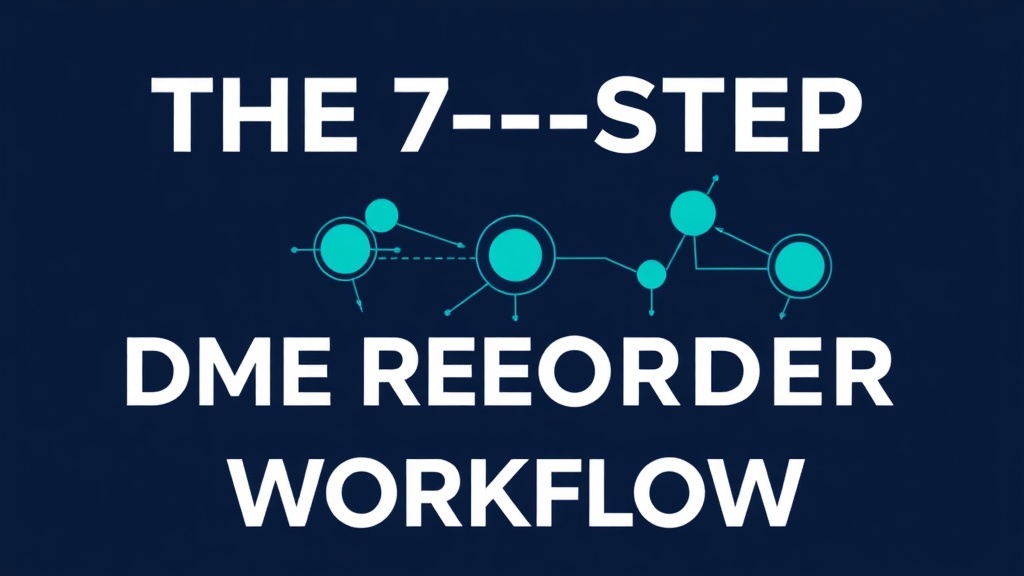 The DME Reorder Workflow — 7 Steps Most Distributors Skip