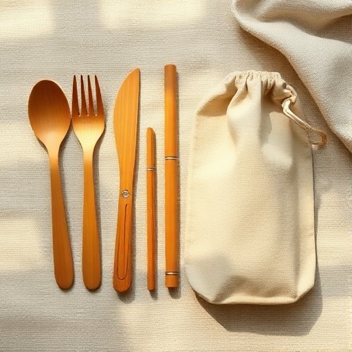 Bamboo Cutlery Travel Kit
