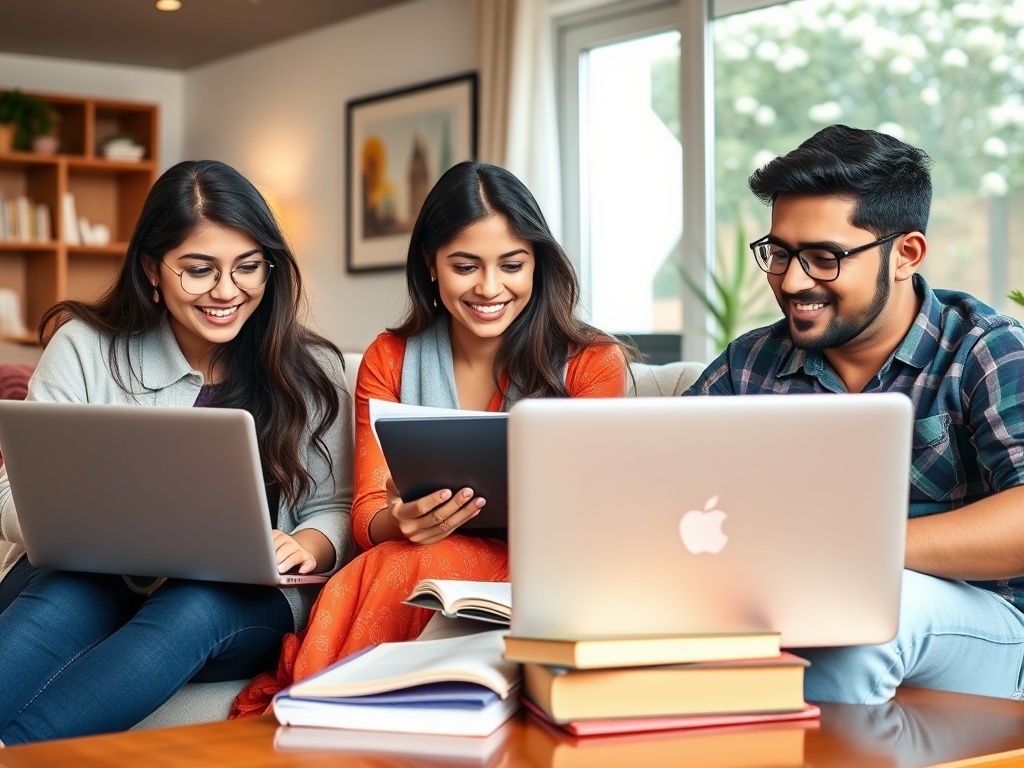 NRI students studying together