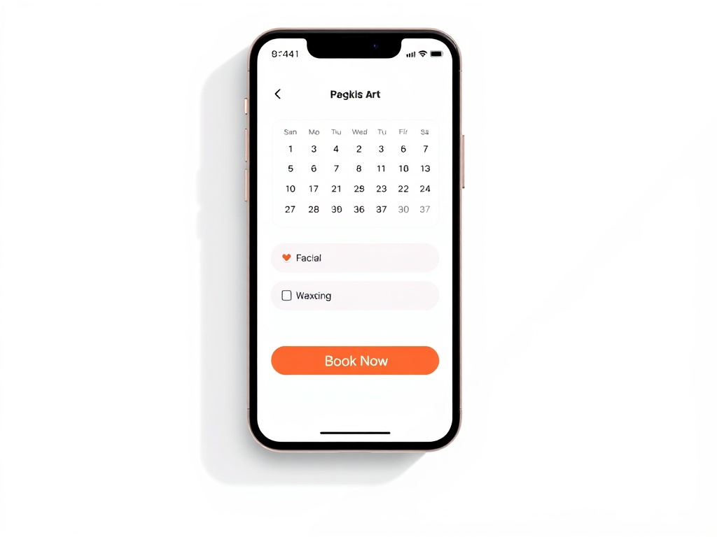 Customer booking portal on mobile