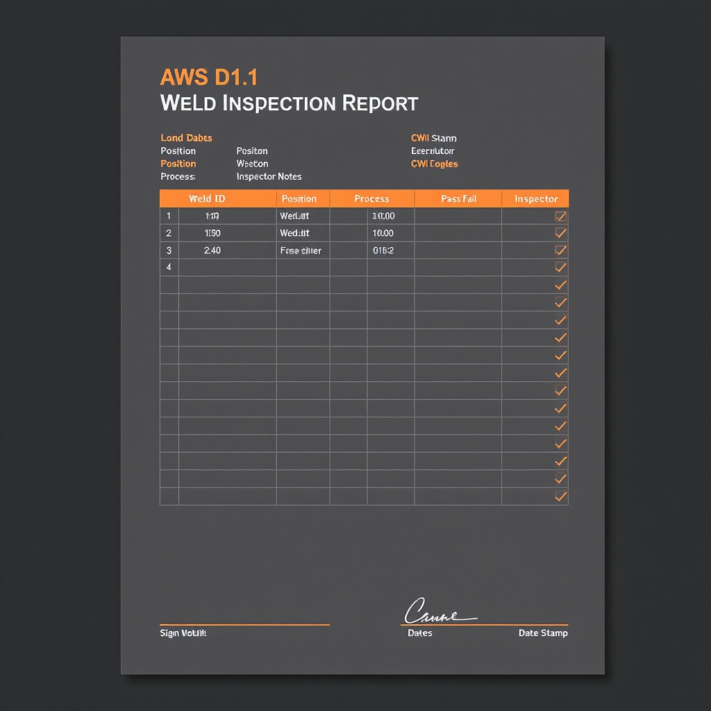 Inspection Report sample output