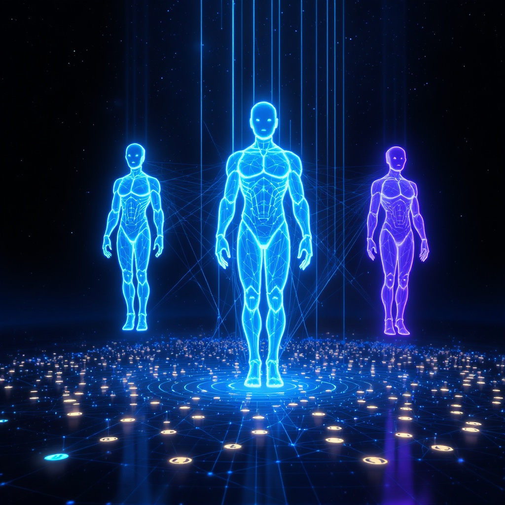 Holographic AI Agent Network — 1,249 agents farming yield 24/7