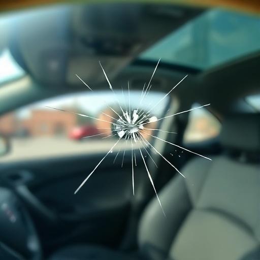 Close-up of windshield pinch weld area — rust and corrosion visible only after glass removal