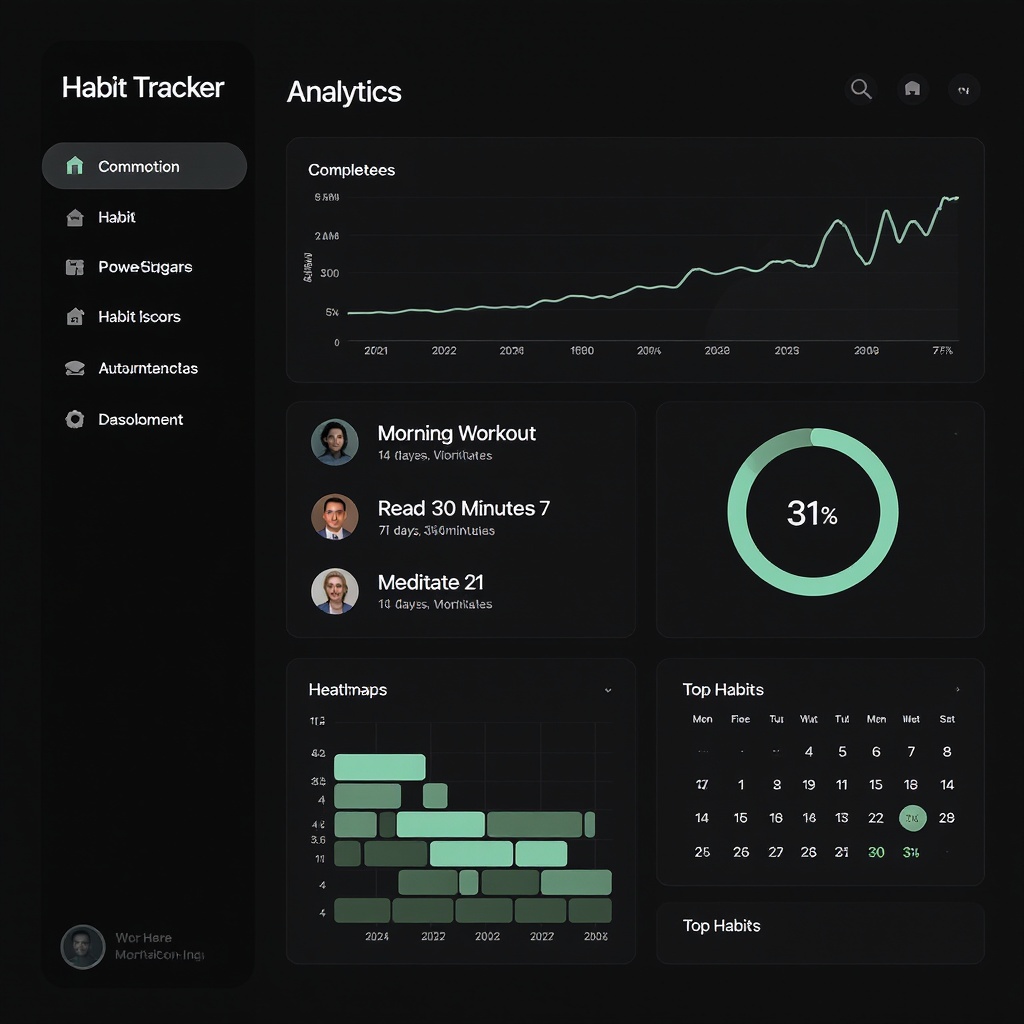 HabitCore — habit tracker interface preview