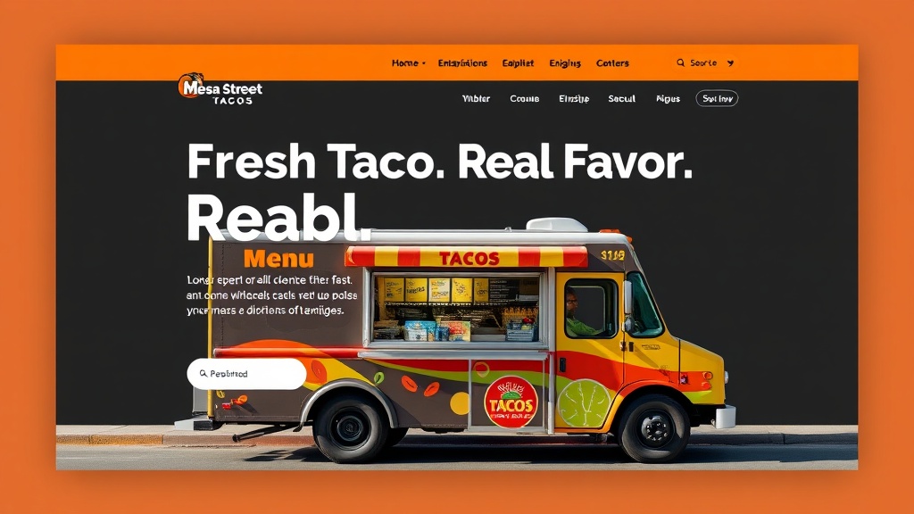 Mesa Street Tacos website preview