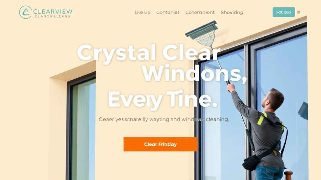Clearview Window Cleaning website preview