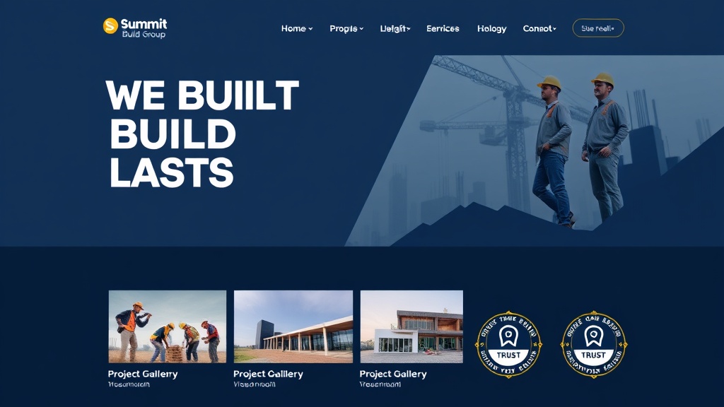 Summit Build Group website preview