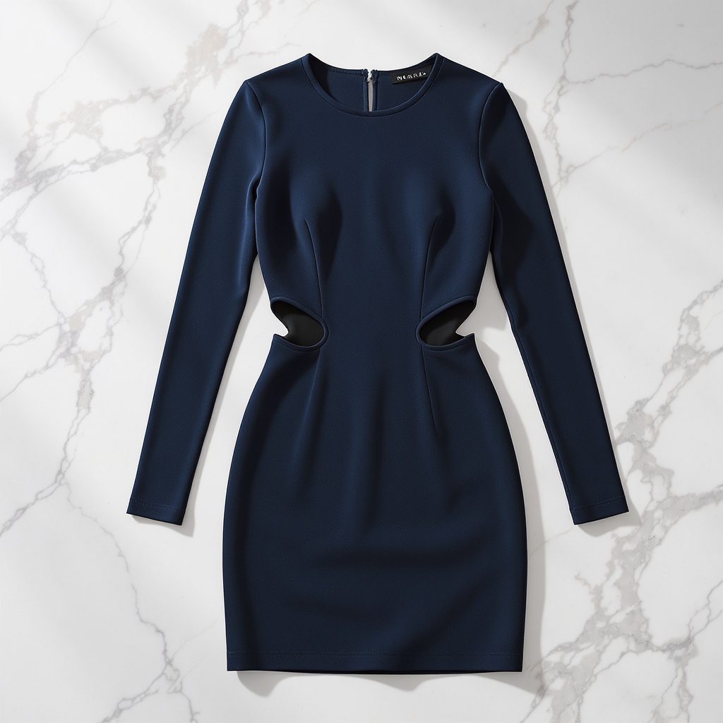 The Navy Cut-Out Mini