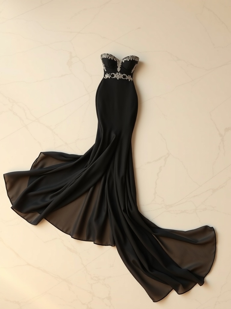 The Navy Halter Gown