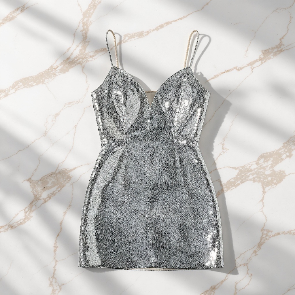 The Silver Sequin Mini