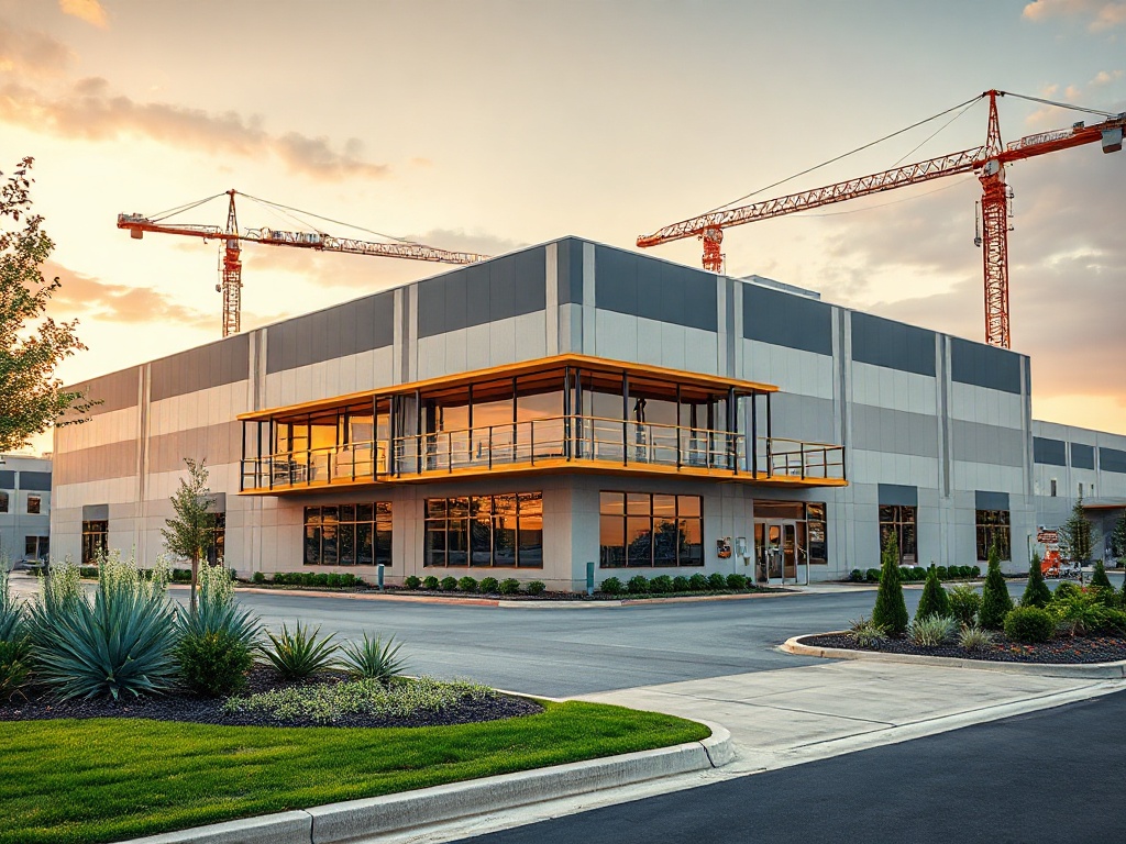 Commercial building exterior — full replumb project
