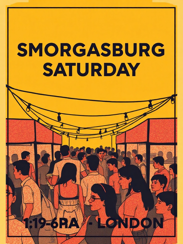 Smorgasburg London food market poster