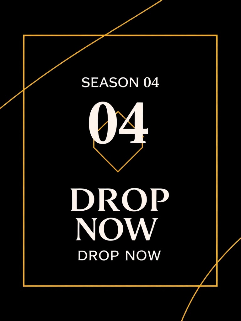 Season 04 fashion drop poster