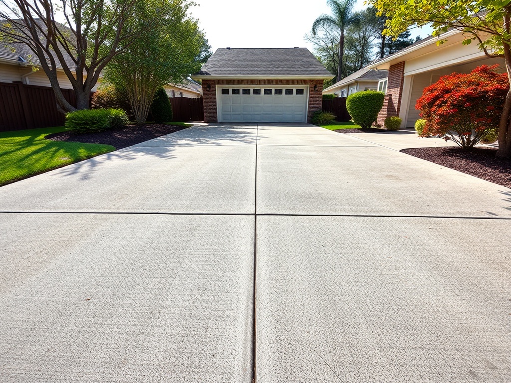 Driveway side angle view