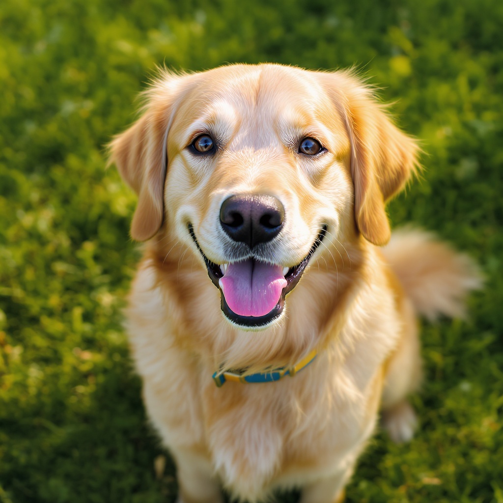 Happy golden retriever — FetchUp training