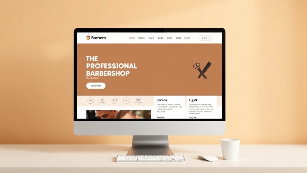 Barbershop website redesign project
