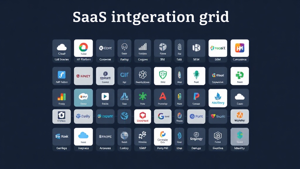 Integration grid showing 40+ connectors
