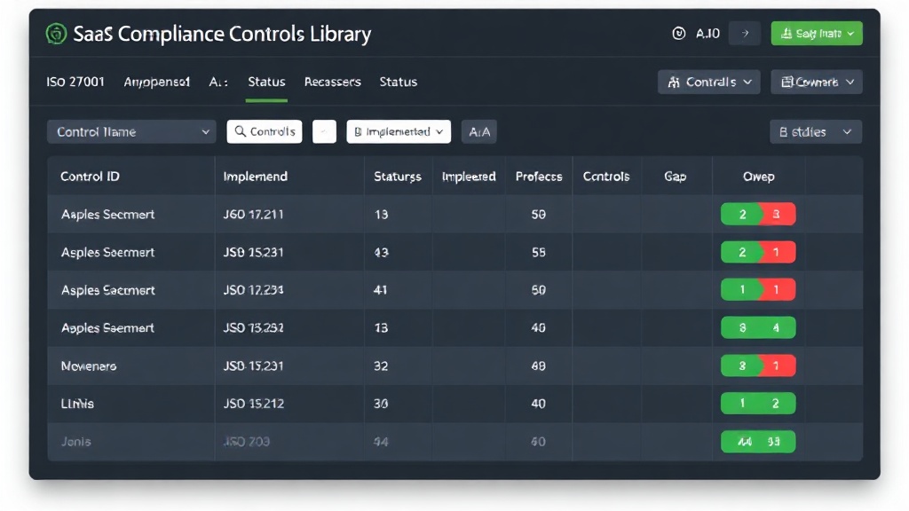 ISO 27001 controls library mapped and monitored