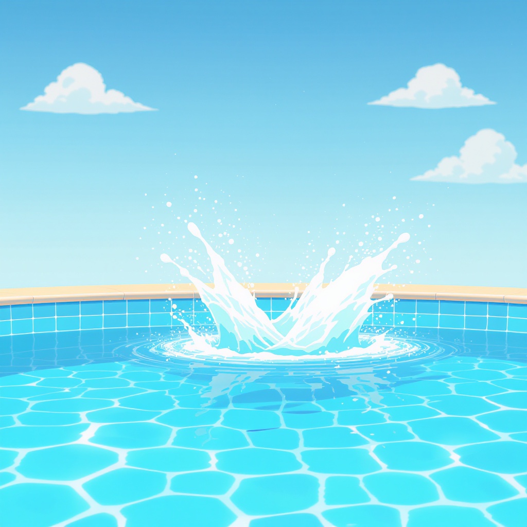 Piscine propre et cristalline