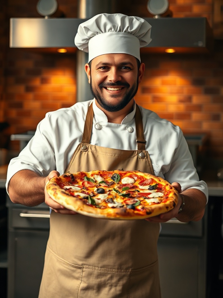 Chef Marco Ricci in the kitchen