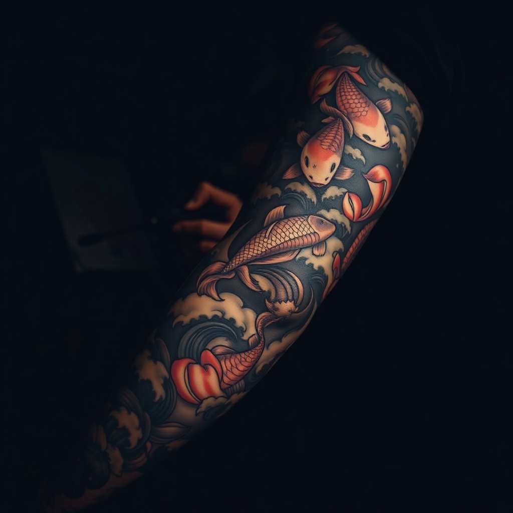 Japanese Koi Sleeve