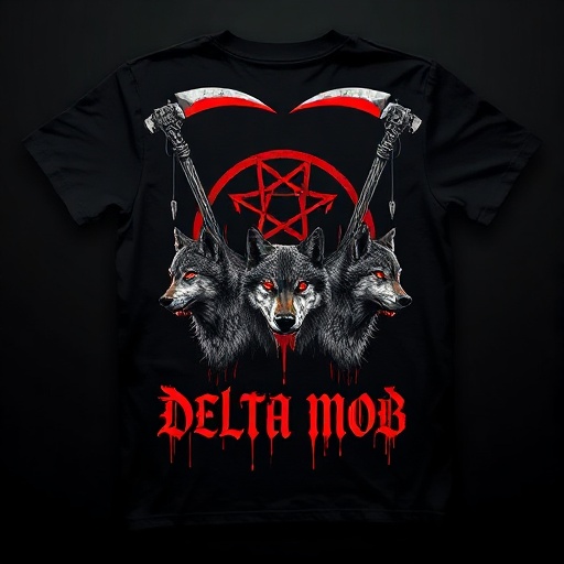 Crossed Scythes Gothic Tee — back print