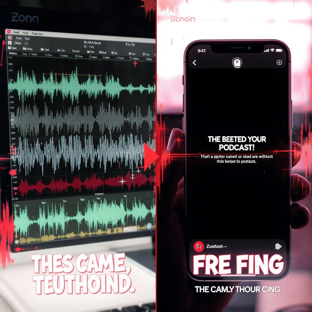 Raw podcast to viral clip — ClipFlow editing
