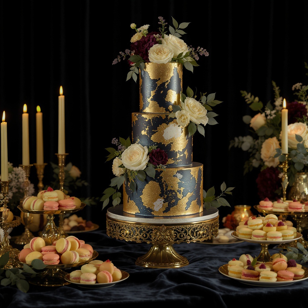 Luxury cake and dessert