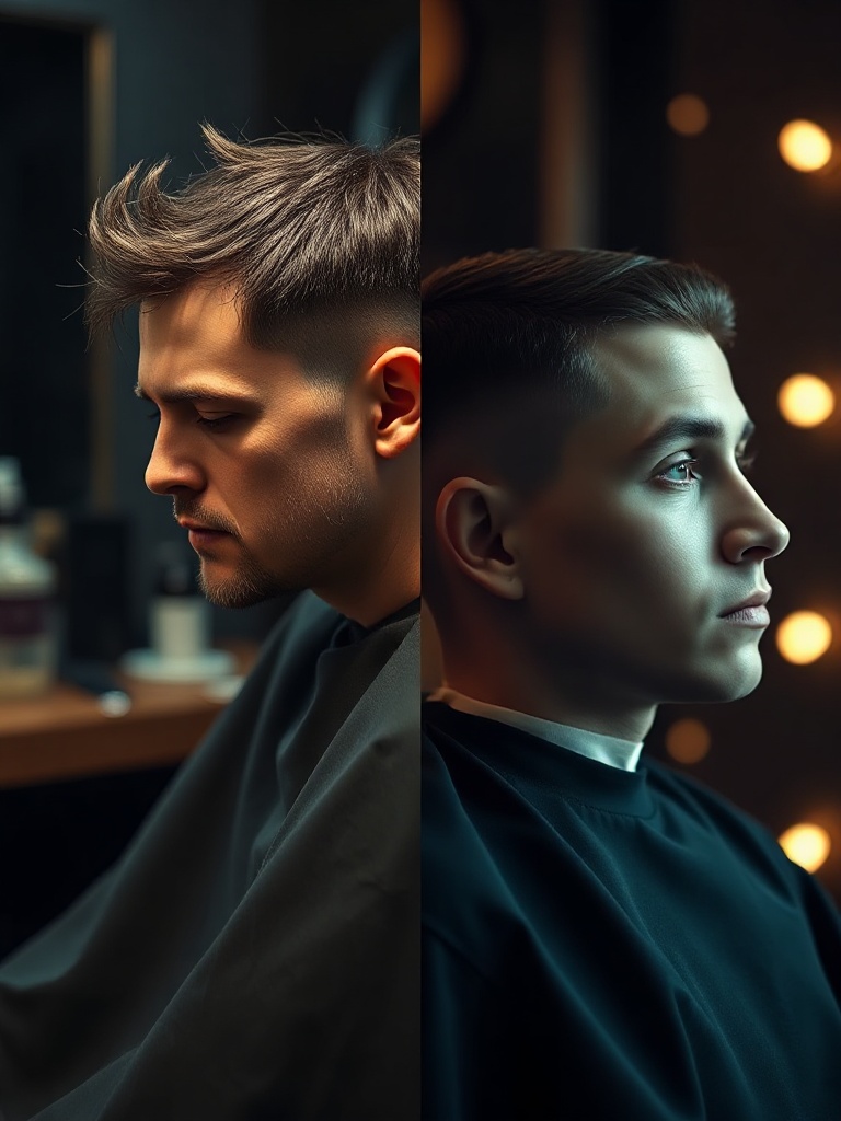 Before after barbershop video
