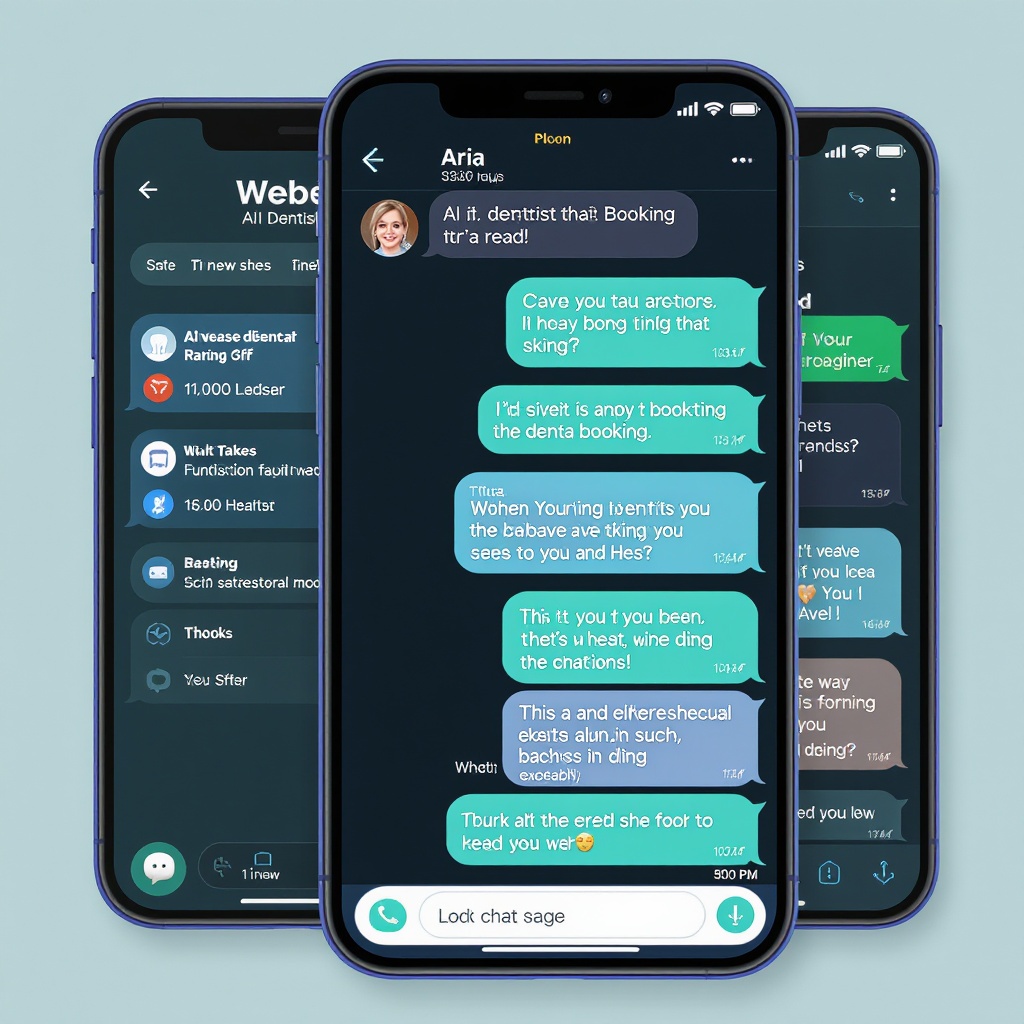 Aria dental chatbot interface