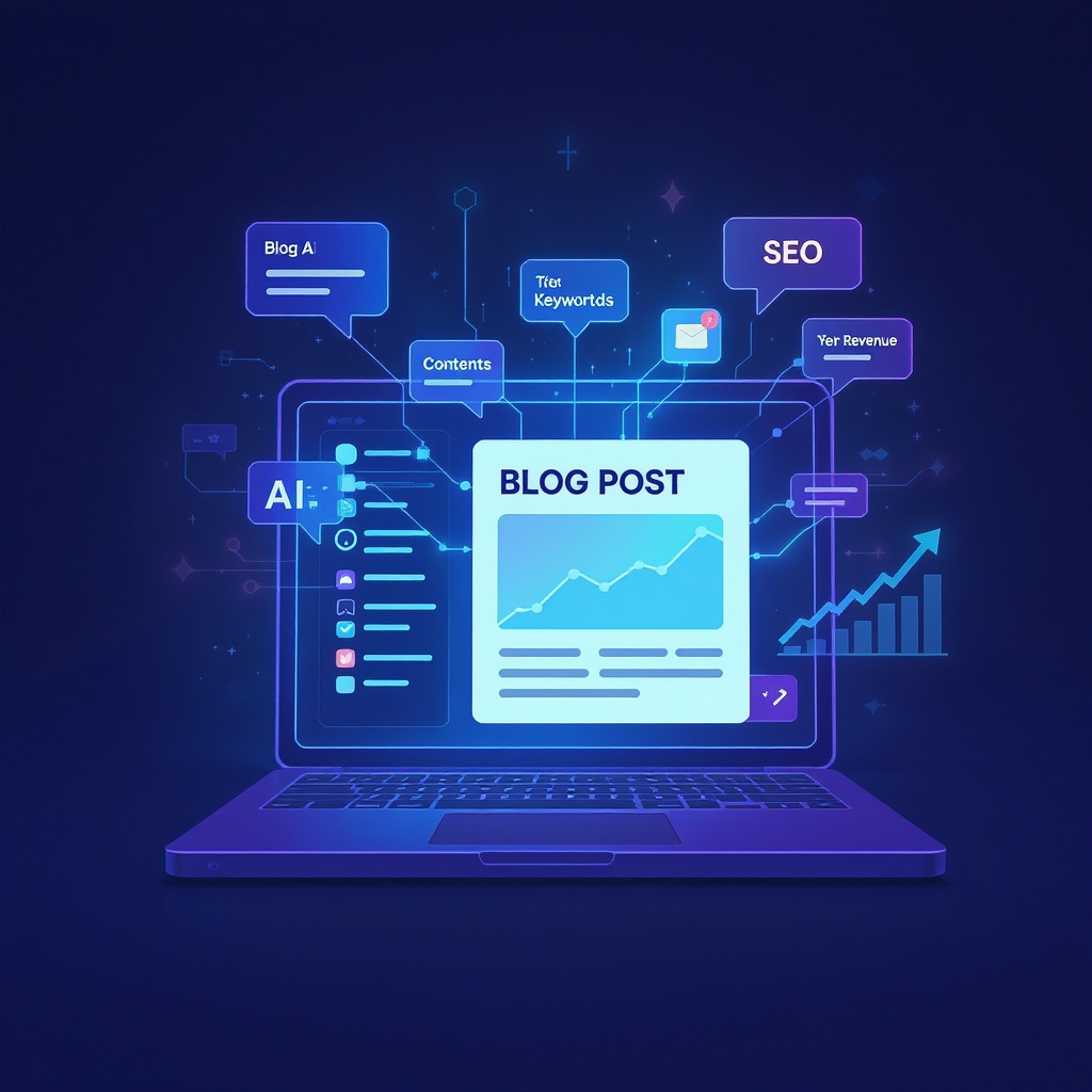 BlogPilot AI dashboard — automated blog content in action