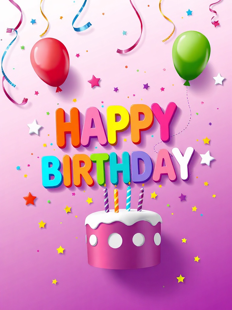 Birthday poster design