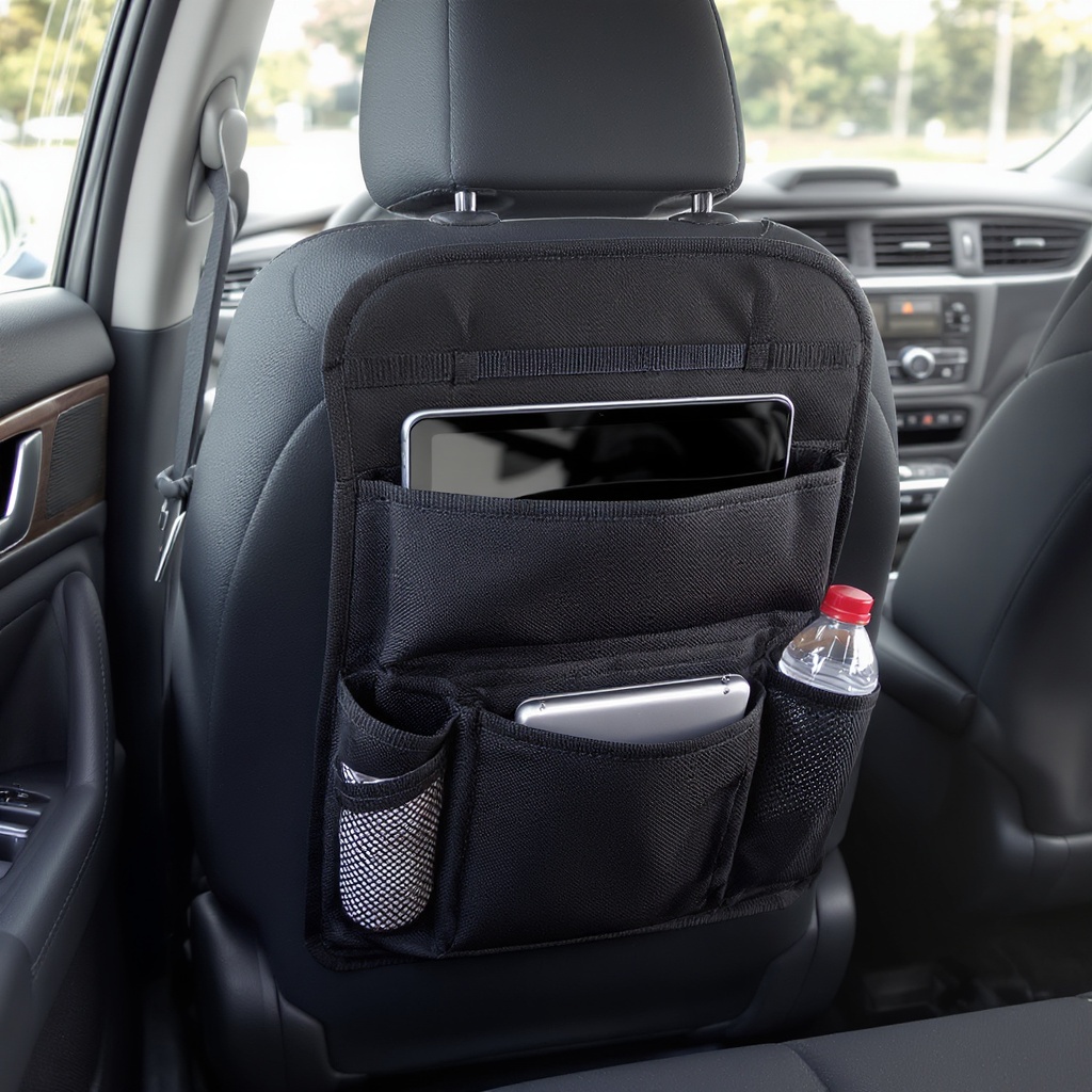 Premium Seat Organizer — 6-Pocket Military-Grade Nylon Backseat Organizer — LUMA Auto premium car accessory