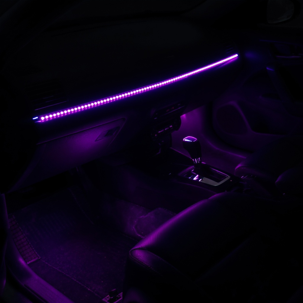 RGB Interior LED Light Strip Kit — 16M Colors, App Control, Music Sync — LUMA Auto