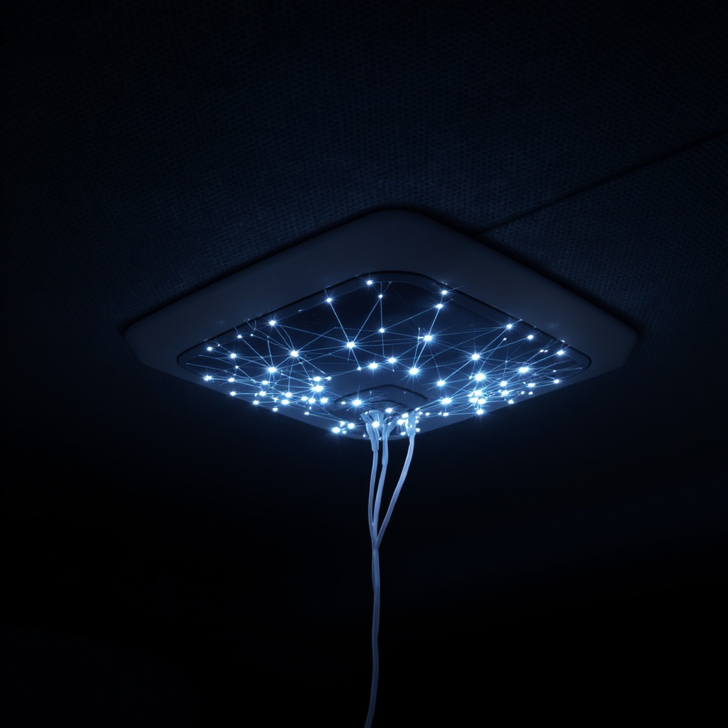 Starlight Fiber Optic Ceiling Kit — 200+ Fiber Strands, App Control, 16M Colors