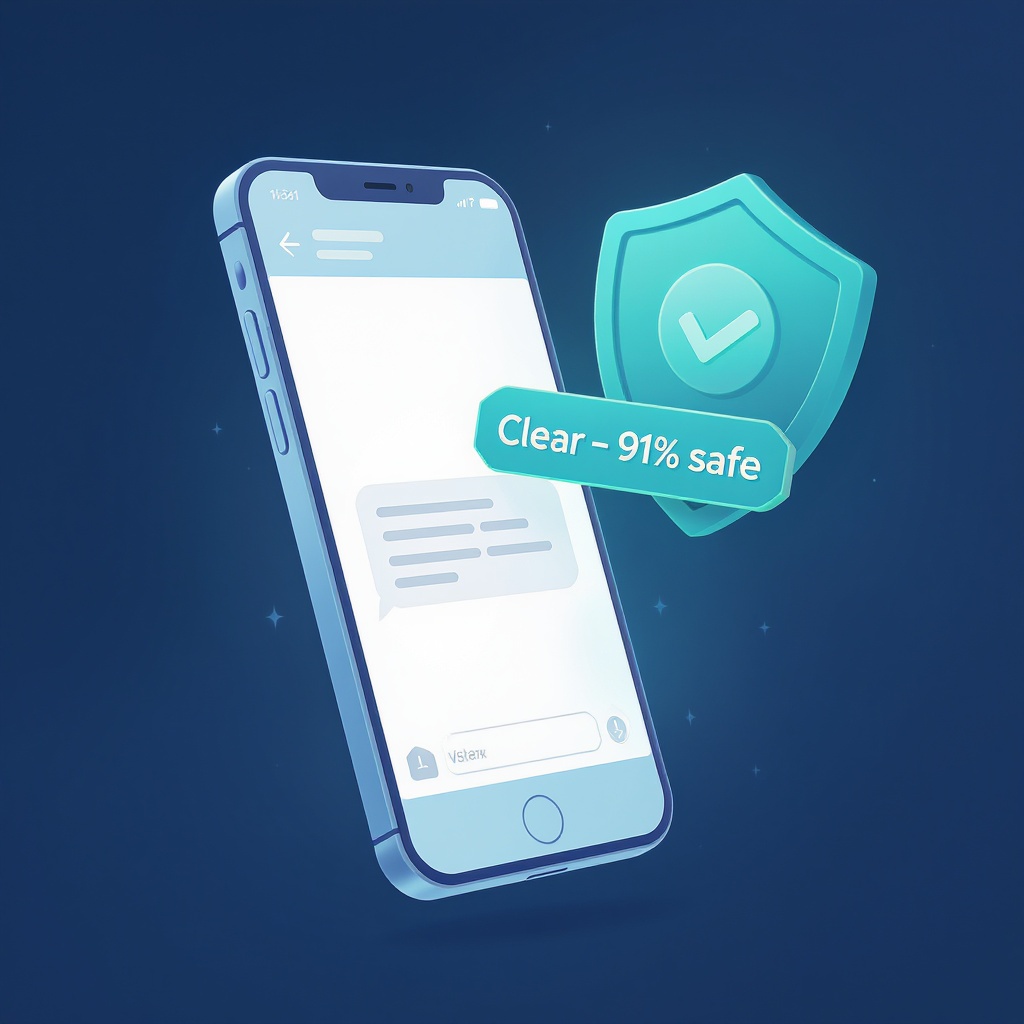 Check with Colin app showing scam analysis verdict