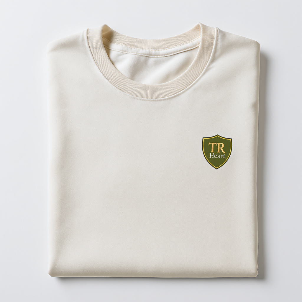 TR Heart Cream Heather T-Shirt