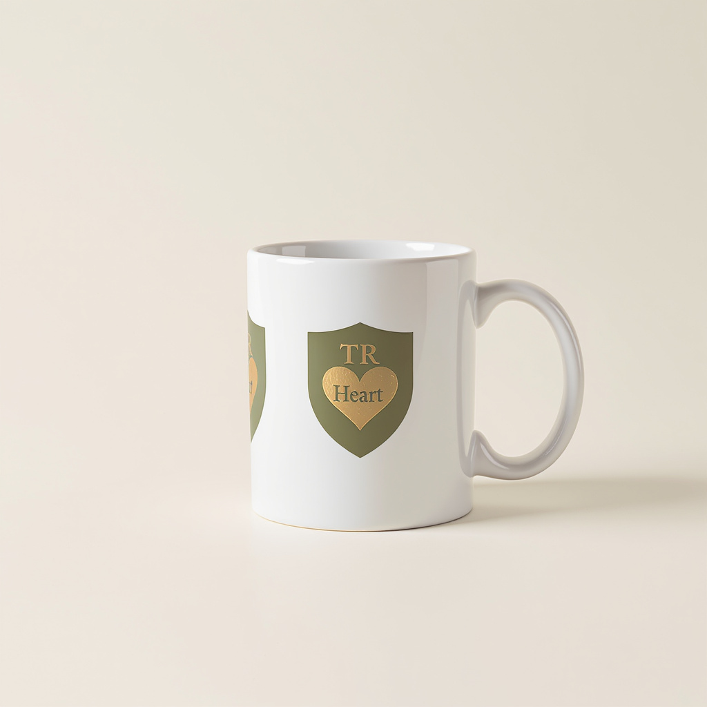 TR Heart White 11oz Coffee Mug