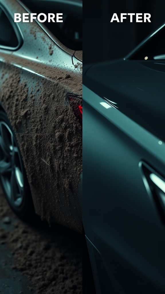 Car detailer before/after sample